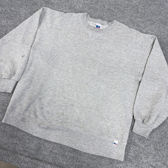 Russell Athletic Other - Vintage Russell Athletic Sweatshirt Men Large Made in USA 90s Gray Crewneck READ